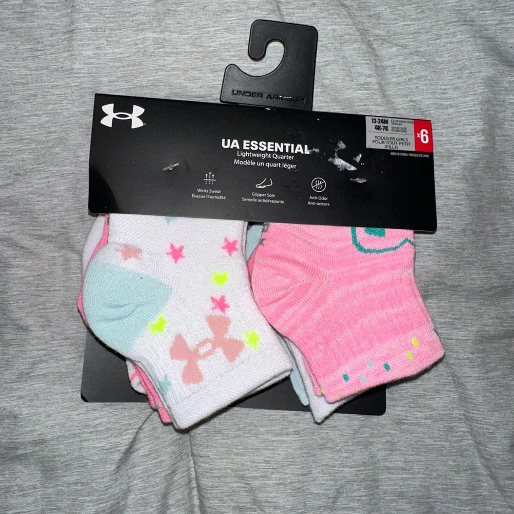 New Under Armour 6pc Baby Sock Set